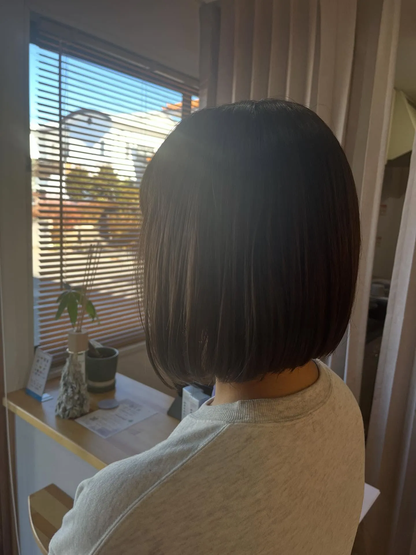 大人っぽくグレージュカラー🩵