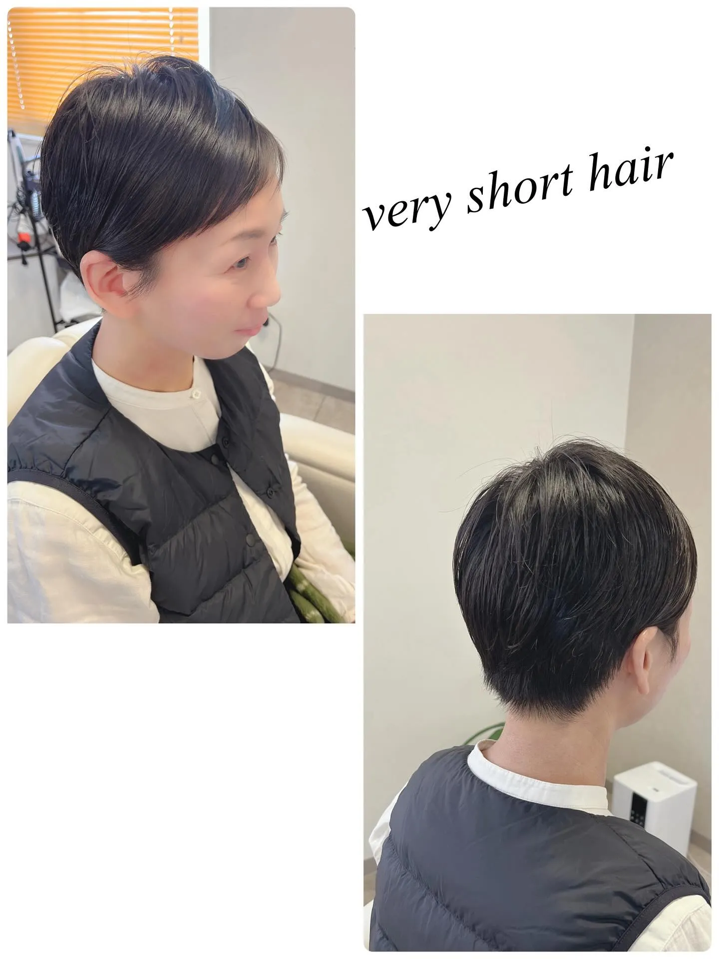 短いショートヘアがとってもお似合い🫶
